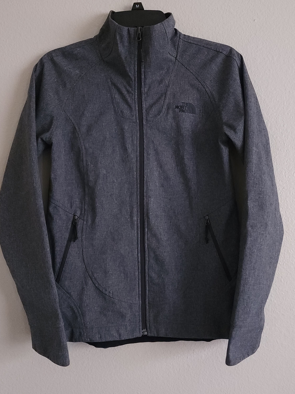 The North Face Apex Risor Softshell Jacket Women’s Size S Gray Heather Full Zip